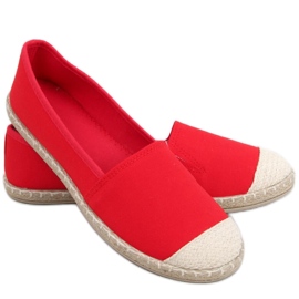 Dame espadriller Rød