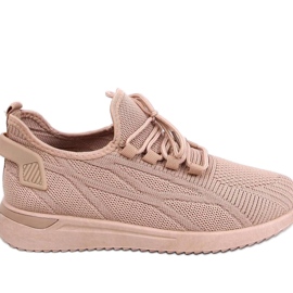 Khaki strømpe sportssko brun