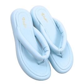 Blå flip flops til kvinder