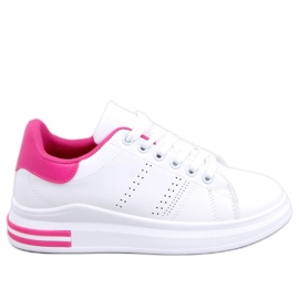 Rose wedge sneakers hvid