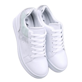 Grønne wedge sneakers hvid