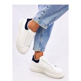 Hvide sorte platform sneakers