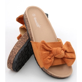 Kiara Camel kork flip-flops sandal - Inello brun