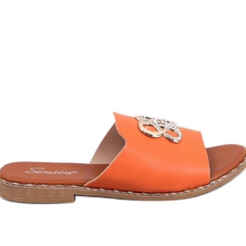 Orange flip-flops til kvinder