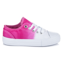 Kylie Børns sneakers ombre hvid lyserød