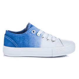 Kylie Børns sneakers ombre hvid blå