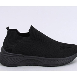 Fourny Allblack sock sportssko - Inello sort