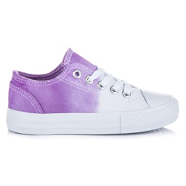 Kylie Børns Ombre sneakers hvid violet