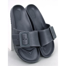Sandal Gummi flip-flops med spænde Romero Grey - Inello grå