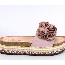 Sandal flip-flops på en tyk, farverig sål Raven Beige - Inello