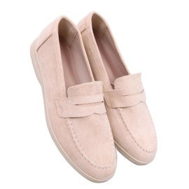 Beige loafers til kvinder