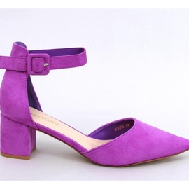 Dacrem LT.PURPLE lavhælede pumps - Inello violet