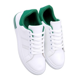 Grønne wedge sneakers hvid