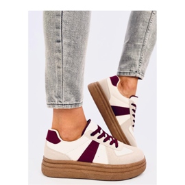 Melba Wine damesneakers - Inello beige