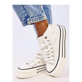 Hvide platform sneakers
