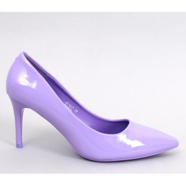 Charlotte Purple patent stilet pumps - Inello violet