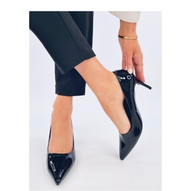Patent stilet pumps Charlotte Black - Inello sort