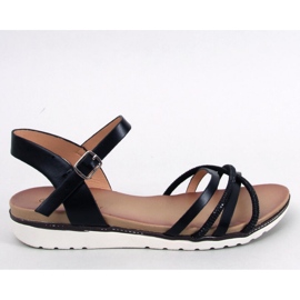 Sandaler med cubic zirconia Marta Black - Inello sort
