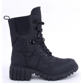 Jewel Black nylon ankelstøvler - Inello sort