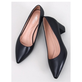 Crafts Sorte lavhælede pumps - Inello