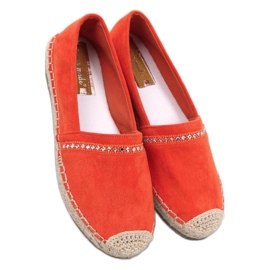 Orange espadriller til kvinder