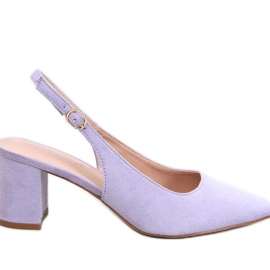 Soheil LT.PURPLE pumps med åben hæl - Inello violet