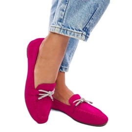 Marsoin Fuchsia ruskindsmokkasiner - Inello lyserød