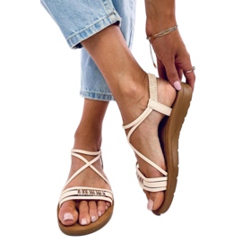 Rostani Beige damesandaler - Inello