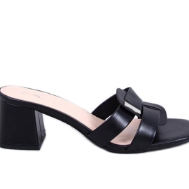 Sandal Elegante højhælede flip-flops Lafar Sort - Inello