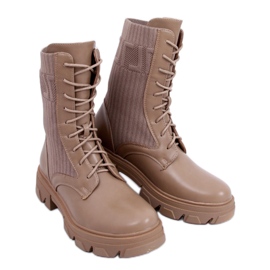 Arbejdere med elastisk overdel Calling Khaki - Inello brun