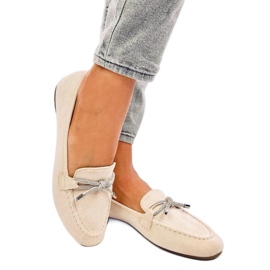 Marsoin Beige ruskindsmokkasiner - Inello