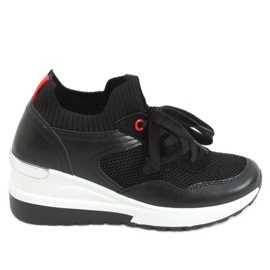 Fenix ​​​​Black wedge sneakers - Inello sort