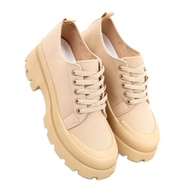 Golv Khaki vandresneakers - Inello beige