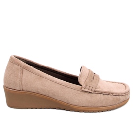 Vegar Khaki wedge loafers - Inello beige