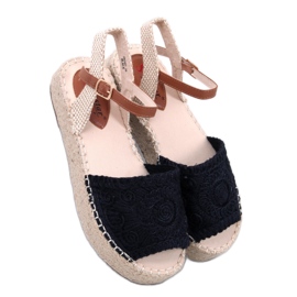Boho Ingram Sorte espadrillesandaler - Inello