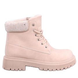 Isolerede damestøvler Leode Beige - Inello