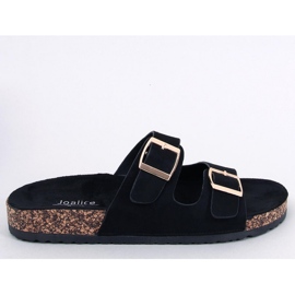 Byrd Black scholki kork flip-flops - Inello sort