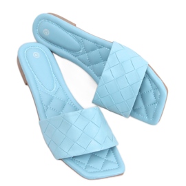 Sandal Flip-flops med firkantet sål Sahar LT.BLUE - Inello blå
