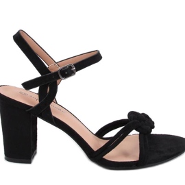 Hally Black højhælede sandaler - Inello sort