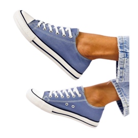 Klassiske damesneakers Basic Jeans - Inello blå
