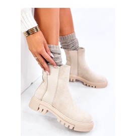 Swanson Beige high-top Chelsea støvler - Inello