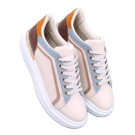 Duries Beige damesneakers - Inello