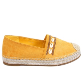 Espadriller med honningskaller 6771 Gul - Inello
