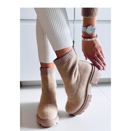 Roanna Khaki strømpestøvler - Inello beige