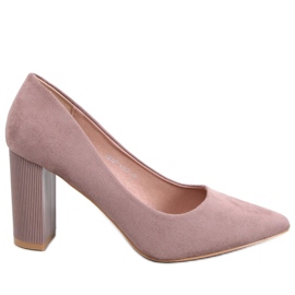 Annette Khaki stilet pumps - Inello brun