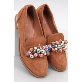 Anselme Camel loafers med sten - Inello brun