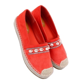 Espadriller med appelsinskaller 6771 Orange - Inello