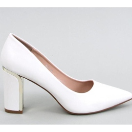 Laurents White hæl pumps - Inello hvid