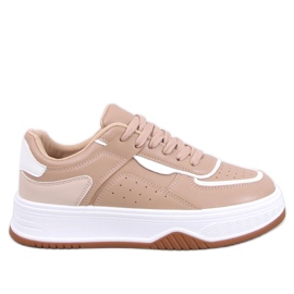 Moriau Camel damesneakers - Inello brun
