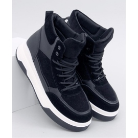 Riess Black high-top sneakers - Inello sort
